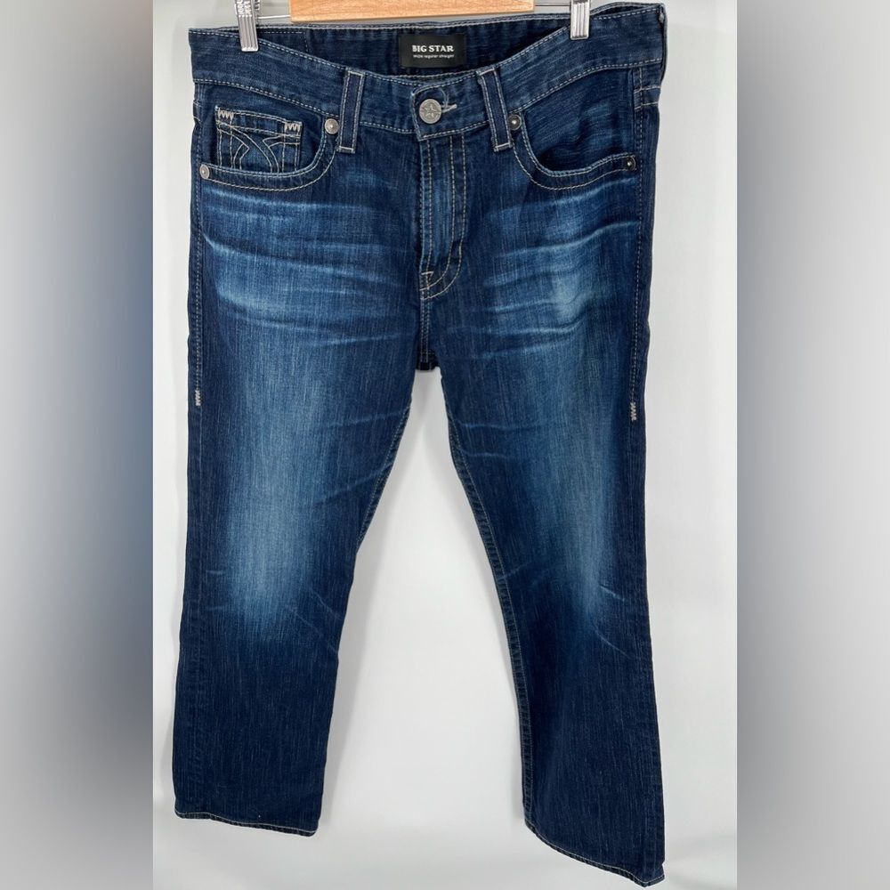 Big Star Men’s Dark Blue Straight Leg Jeans